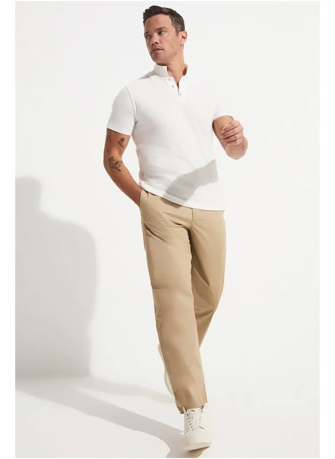 JUNE June Men Necked T-Shirt White