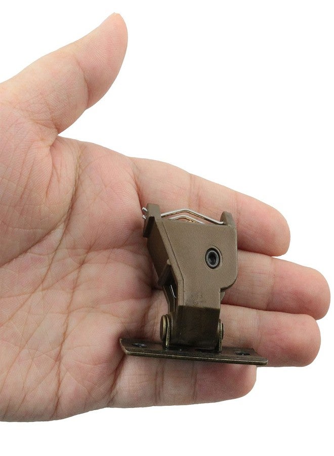 WHYHKJ 4pcs Roman Shade Cord Lock Austrian Shade Window Blind Lock Holds up to 3 Cords, Brown - Image 4