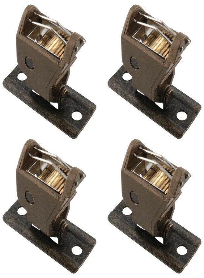 WHYHKJ 4pcs Roman Shade Cord Lock Austrian Shade Window Blind Lock Holds up to 3 Cords, Brown - Image 1