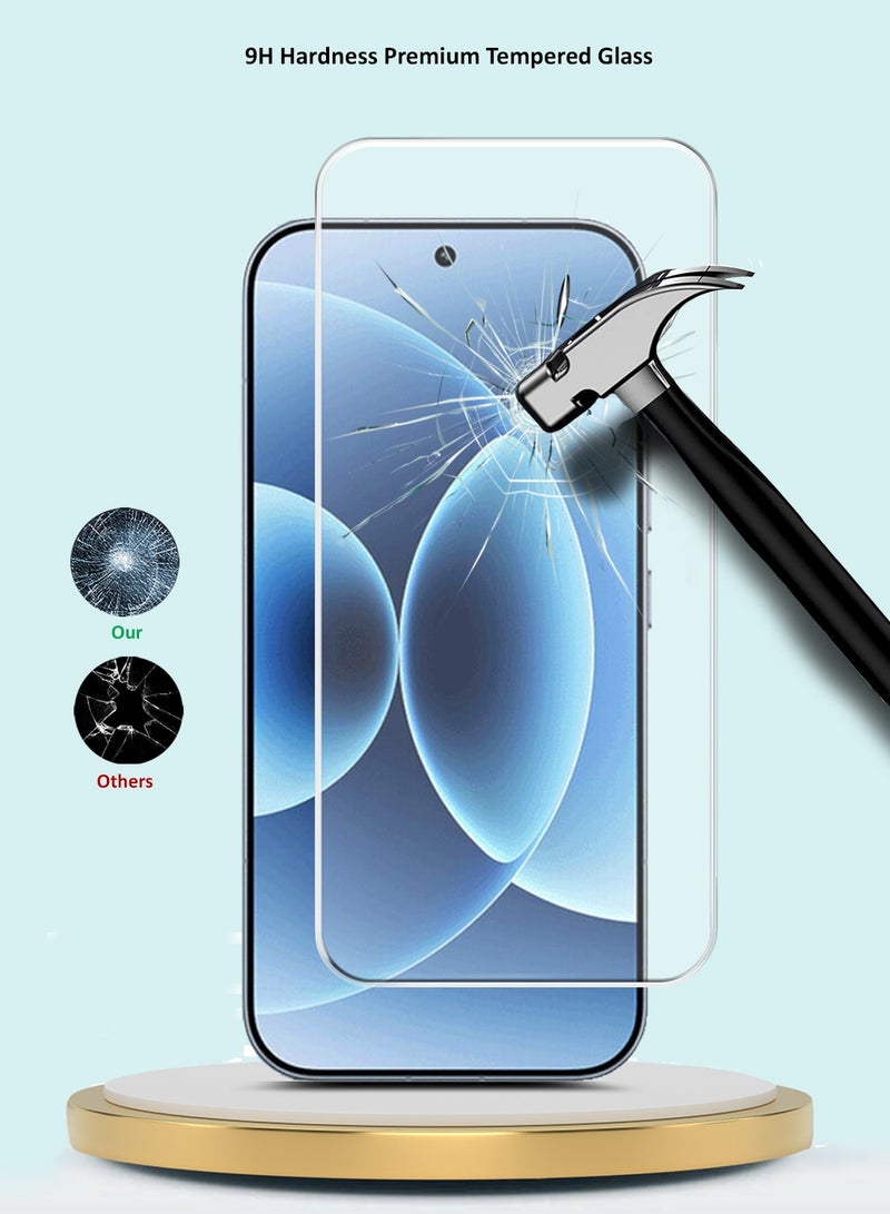 GMAX Xiaomi 17 5G 2025 GMAX Premium Series Curved Edges 9H 2.5D Tempered Glass Screen Protector - Clear - Image 4