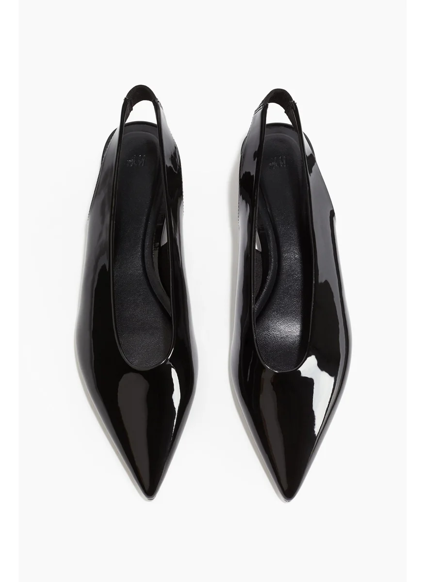 اتش اند ام Patent Slingbacks