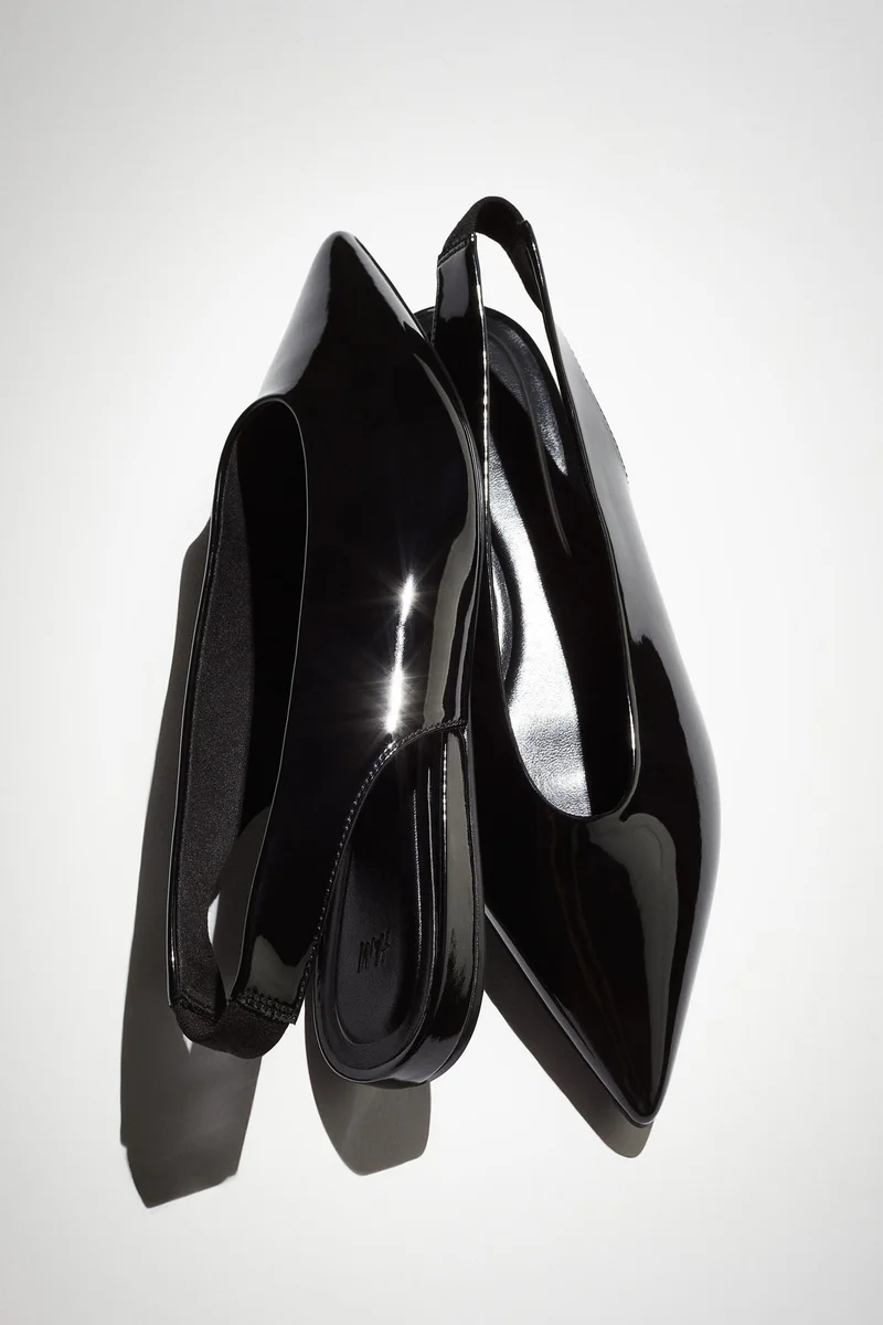 H&M Patent Slingbacks