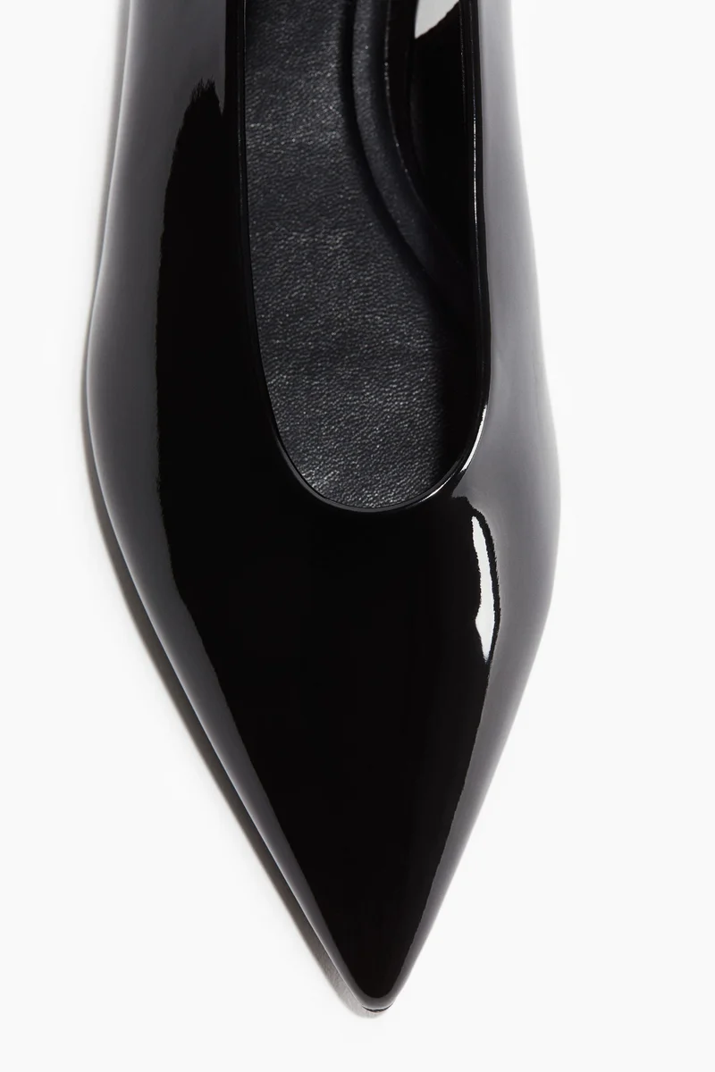 H&M Patent Slingbacks