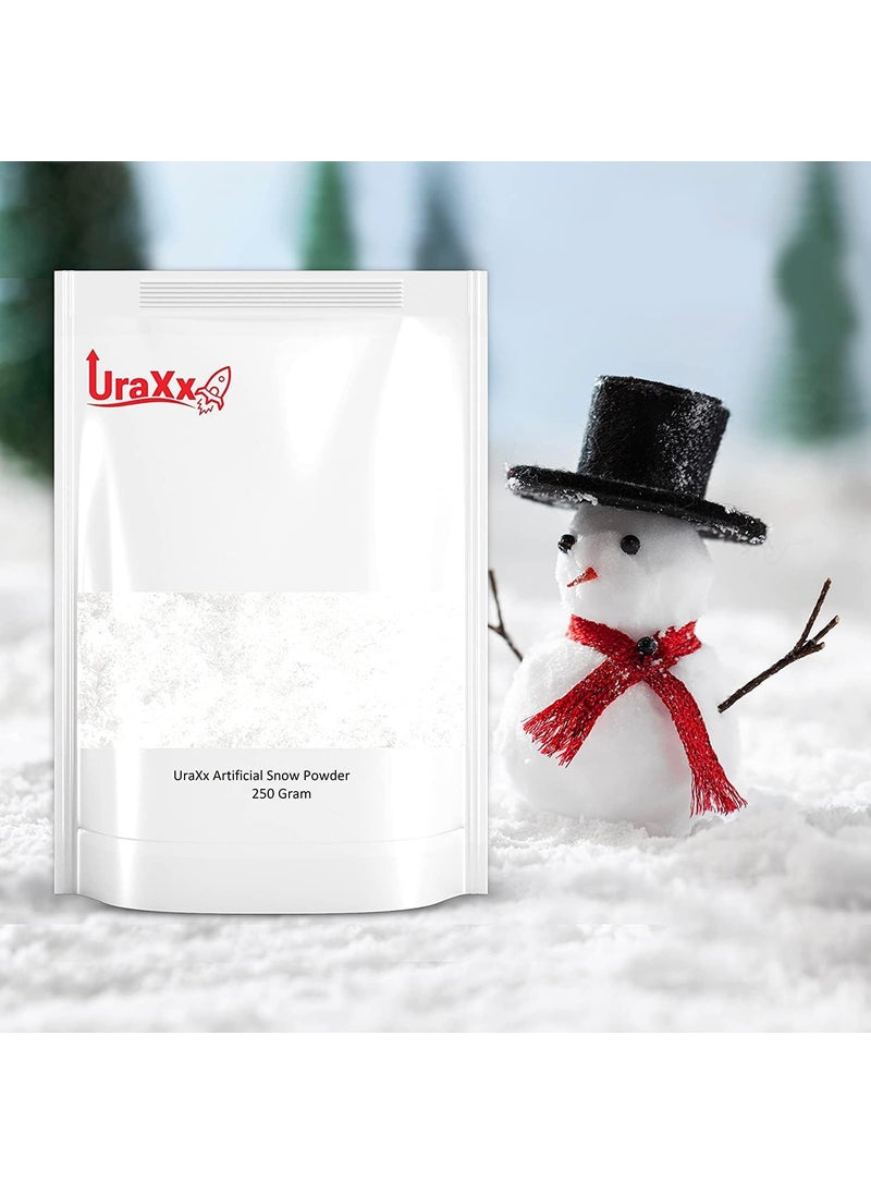 UraXx UraXx Artificial Snow Powder Sodium Polyacrylate 750 Gram Quick and Easy Way to Make Instant Snow Just Add Water Safe NonToxic Pack of 3 x 250750 Gram  - Image 1
