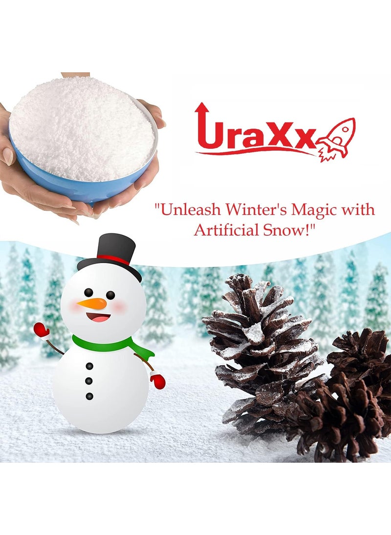 UraXx UraXx Artificial Snow Powder Sodium Polyacrylate 750 Gram Quick and Easy Way to Make Instant Snow Just Add Water Safe NonToxic Pack of 3 x 250750 Gram  - Image 5