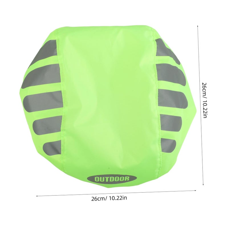 High Visibility Reflective Helmet Cover Breathable Design for Cycling Mountain Biking Rain Gear - Image 3