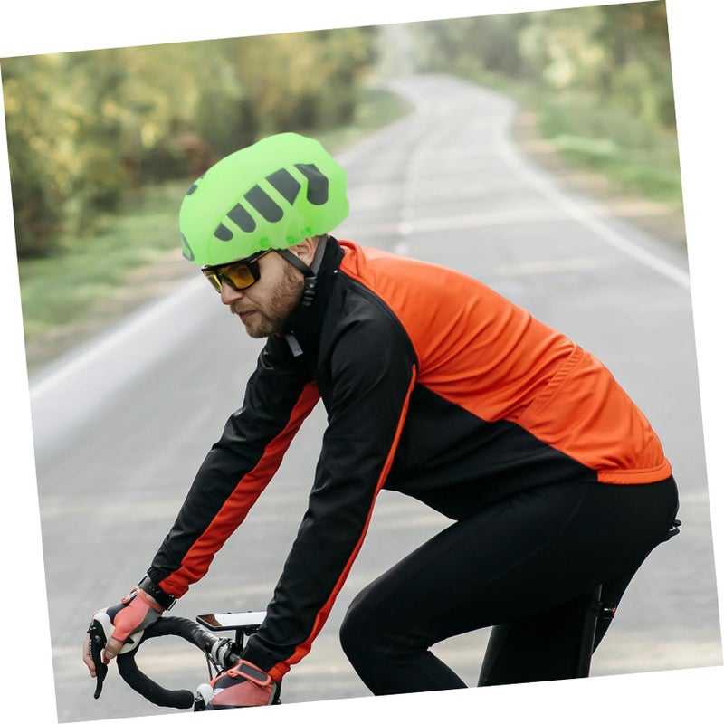 High Visibility Reflective Helmet Cover Breathable Design for Cycling Mountain Biking Rain Gear - Image 5