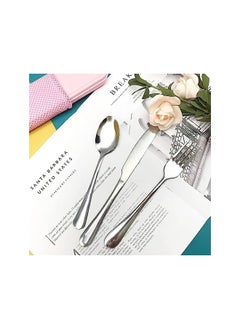 vesus Portable Travel Utensils Set with Case Stainless Steel Reusable Silverware Fork Knife Spoon Set for Lunch Box Workplace Camping School Picnic (Pink)  - Image 3