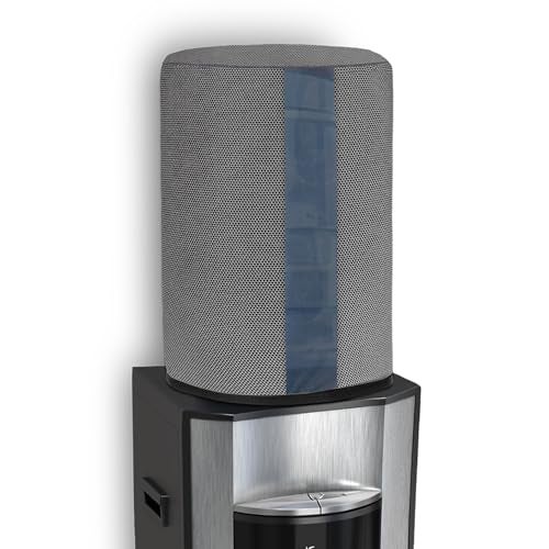 Cranique Fabric 20 Ltr / Litre Water Dispenser Bottle Jar Cover With Transparent Strap (Grey) - Image 1