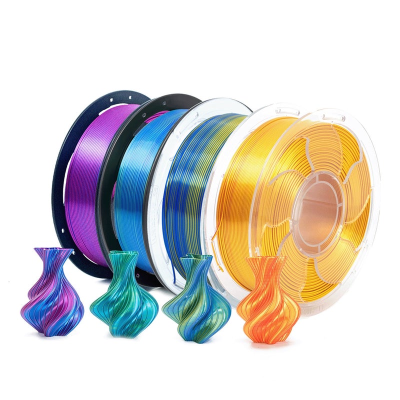 3D Printer Filament PLA Silk Dual Color 250G Silk PLA Filament Compatible with Bambu Lab Creality Printers - Image 2