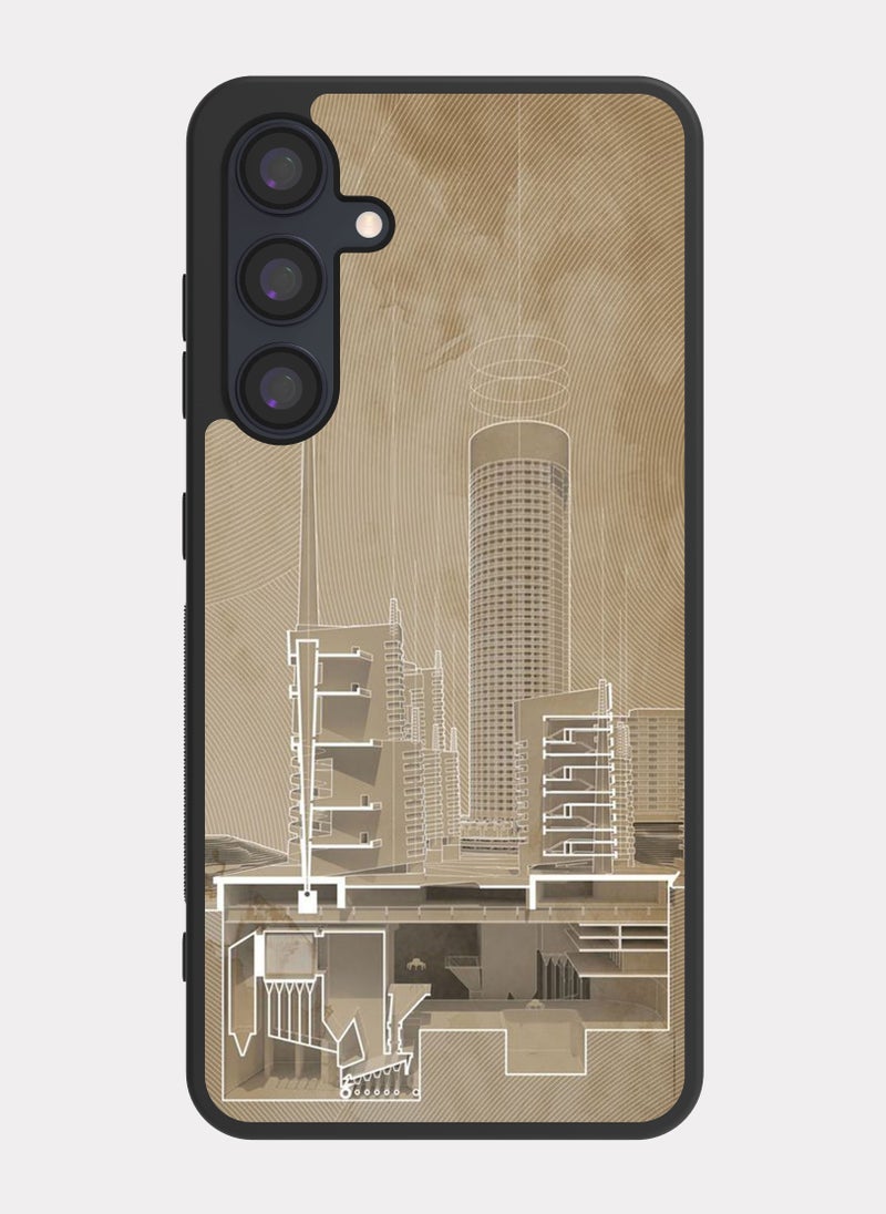 PXLAAT Samsung Galaxy A35 case cover Architecture Drawing - Image 1