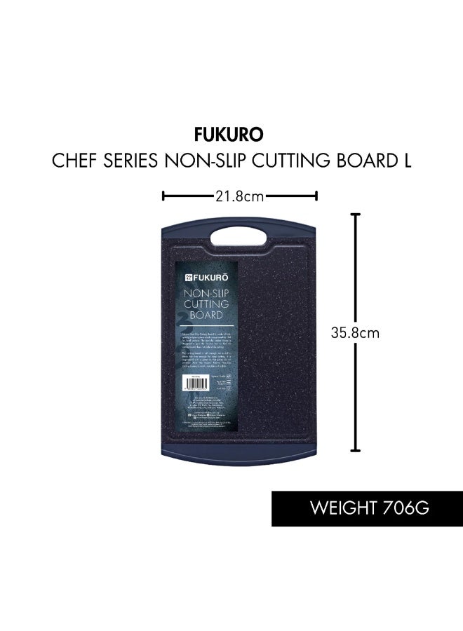 Fukuro Chef Series Non-Slip Cutting Board - Size L (35.8 x 21.8 x 1cm) - Image 4