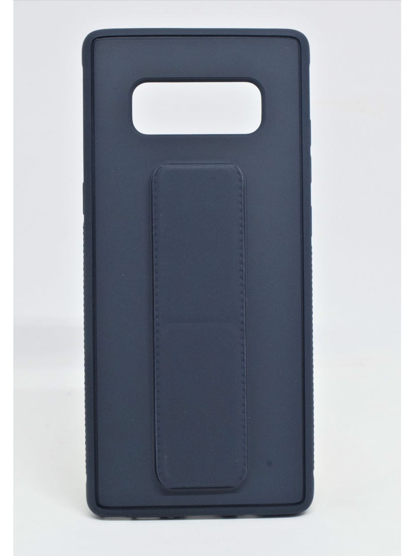 Magnetic Hand Grip Holder Case For Samsung Galaxy Note 8 Cover Car Mount Kickstand Case Finger Strap Cover for Samsung Galaxy Note 8 Blue