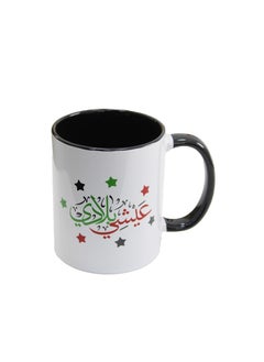 AL QADAH UAE Ceramic Mug 1pcs, 10x8cm Sip in Style with Patriotic Elegance  - Image 1