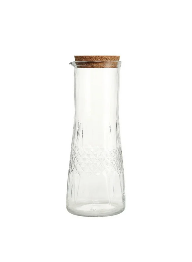 Bien Servi Contemporary Design High Quality Glass Juice Jar Clear and Brown 1.1 L 3435A