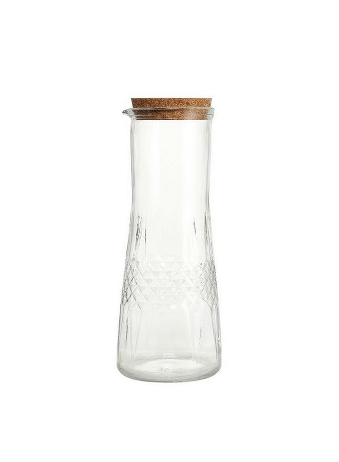 Bien Servi Contemporary Design High Quality Glass Juice Jar Clear and Brown 1.1 L 3435A - Image 2