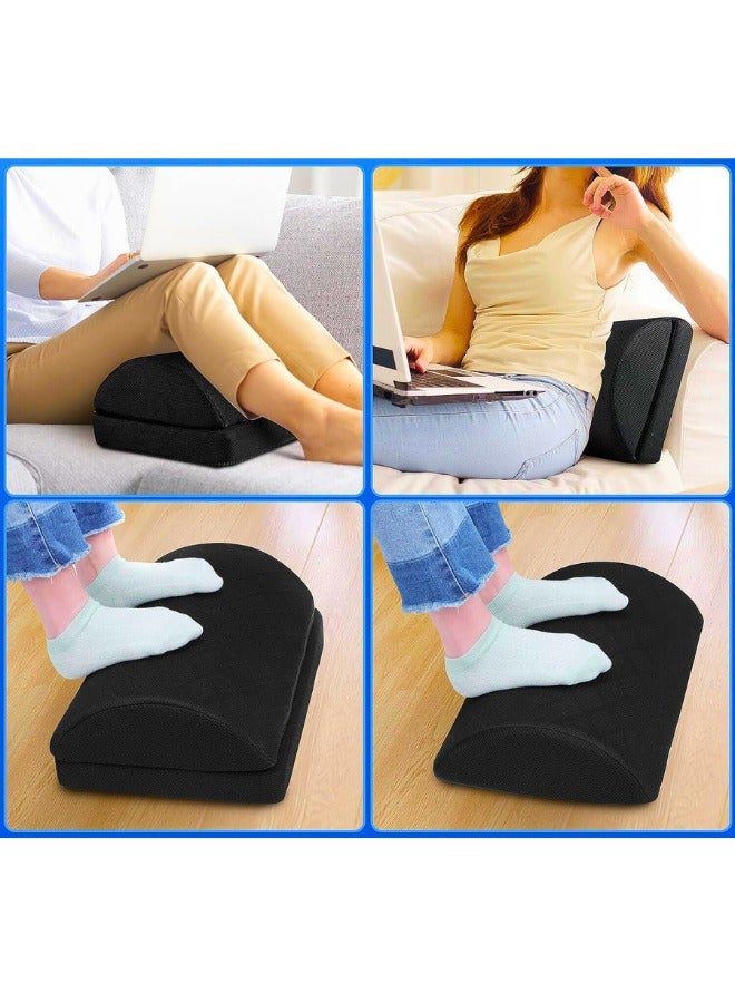 Chase Up Foot Rest for Under Desk at Work Adjustable Foam for Office and Home, Office Desk Accessories，Comfortable Footrest with 2 Adjustable Heights，Back & Hip Pain Relief (Black) - Image 3
