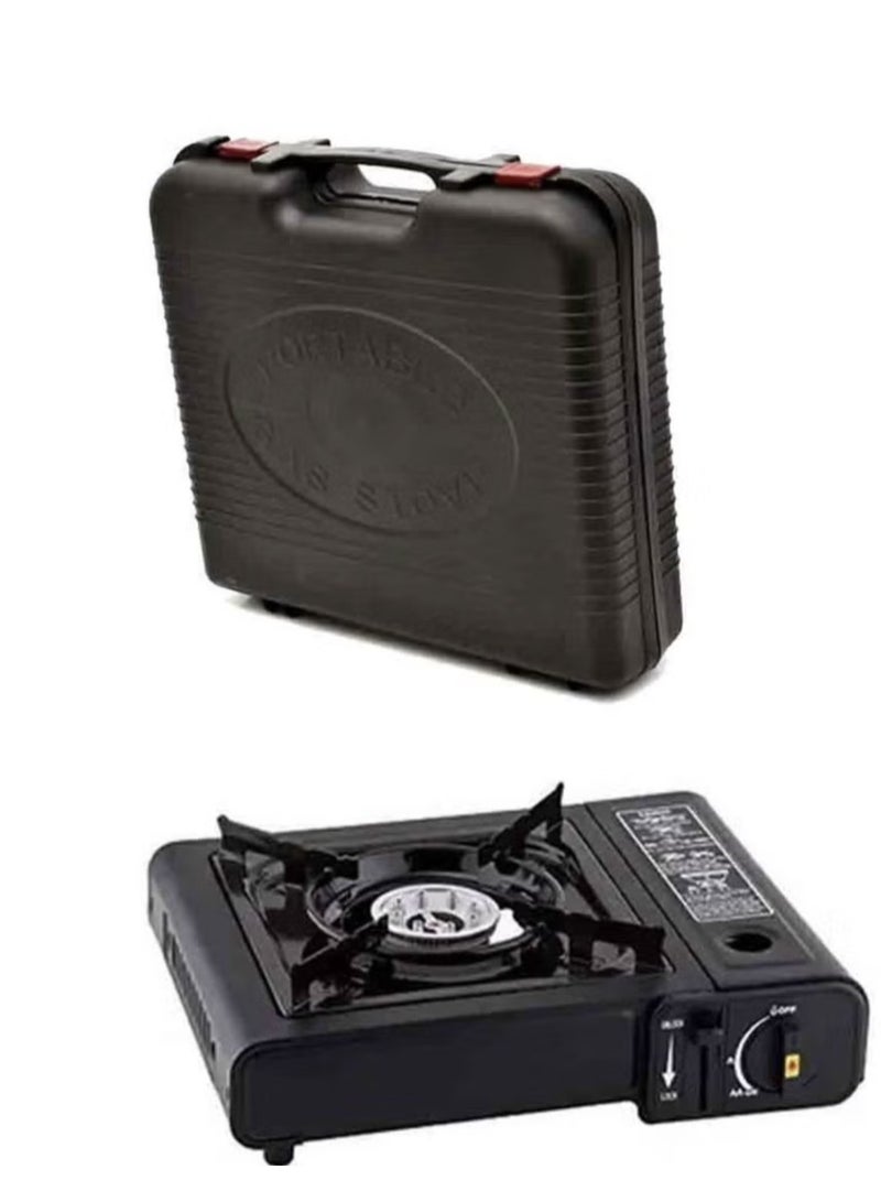 مجموعة موقد غاز تخييم محمولة مكونة من 4 قطع مع خرطوشة غاز البوتان - Image 3