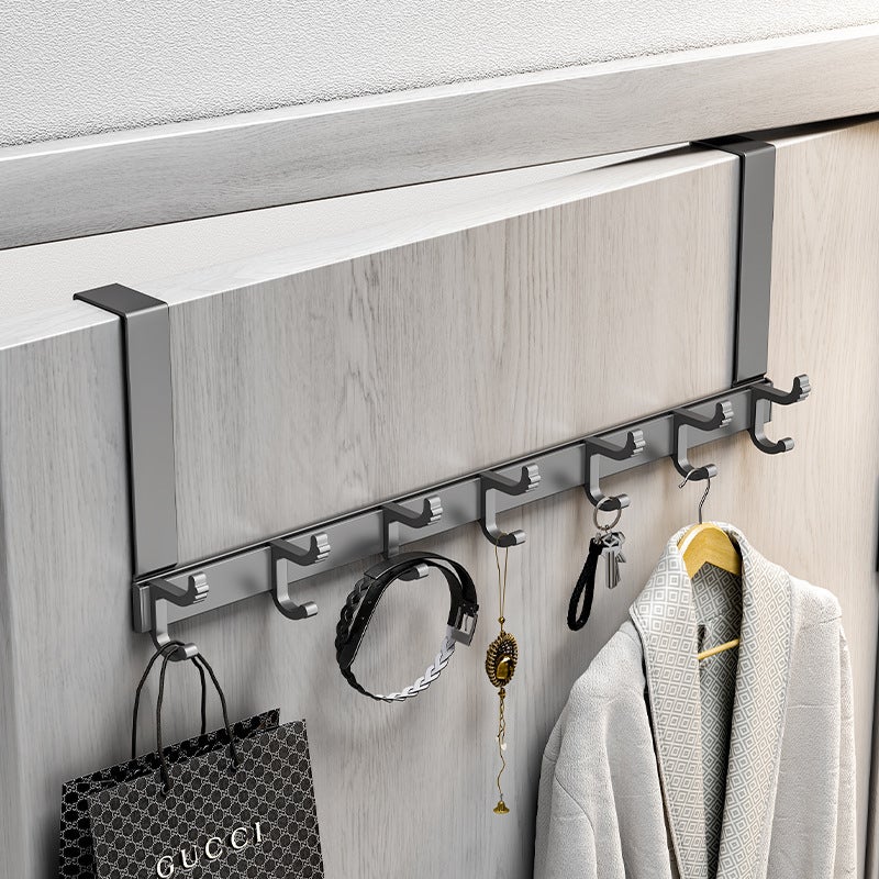 Rear Door Hook Hanger Seamless Door Back Storage Bedroom Door Punch-Free Storage Clothes Hanger Coat Hook - Image 2