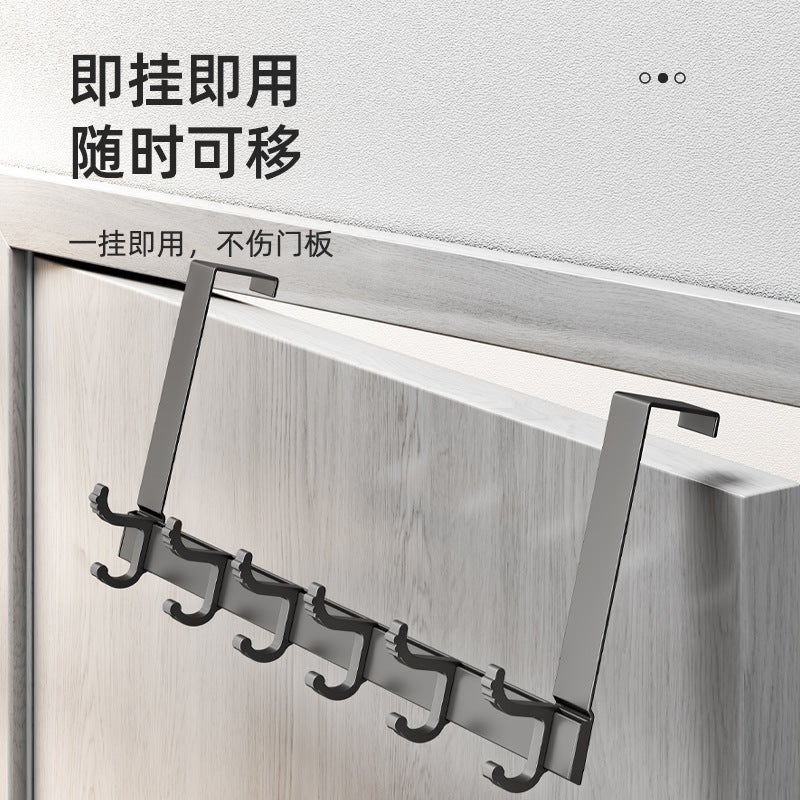 Rear Door Hook Hanger Seamless Door Back Storage Bedroom Door Punch-Free Storage Clothes Hanger Coat Hook - Image 3
