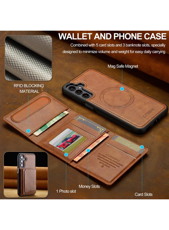 LC.IMEEKE Case For Samsung Galaxy A16 5G L5 Series Detachable RFID Card Bag Magsafe Phone Case - Image 4