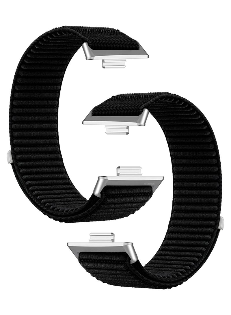 CATANES Premium Magnetic Loop Watch Band for Huawei Watch 4 & Watch 4 Pro Adjustable, Soft & Durable Replacement Strap Black - Image 1