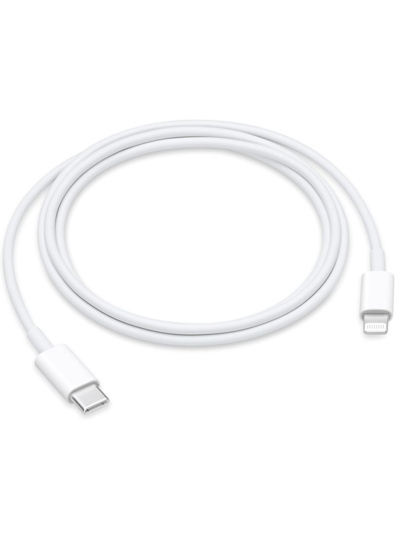 والبك كابل شحن سريع USB-C إلى Lightning بقوة 20 واط وطول 1 متر [معتمد من MFi]، متوافق مع أجهزة iPhone 14/13/12/11/XS/XR/X/8/iPad، لون أبيض - Image 1