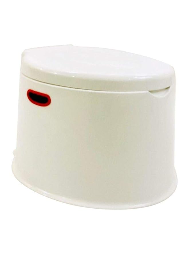 إيروريكس مقعد حمام كرسي مرحاض بلاستيكي أبيض - Image 2