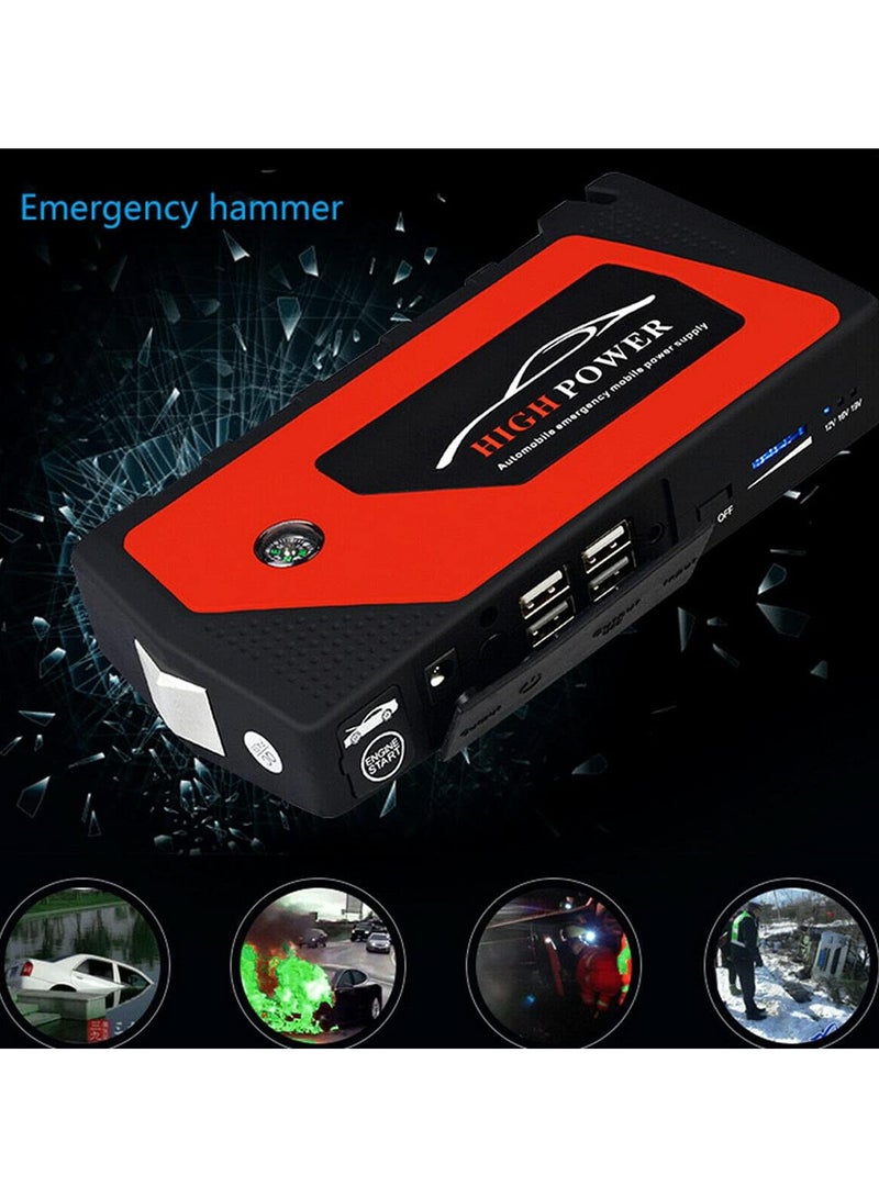 Generic Car Jump Starter Power Bank, Riloer 69800 mAh 12 V 600 A Peak Portable Emergency Car Jump Starter Pack Booster Battery Charger Power Bank for Use in Car, Motorcycle  - Image 3