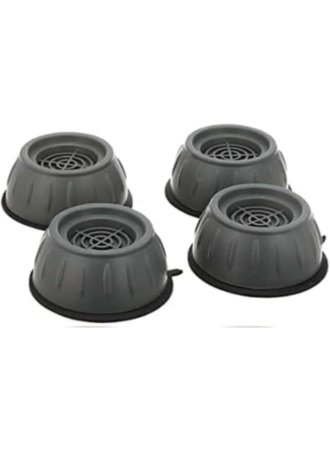 4-Piece Washing Machine Feet Pads Black 10x10x4cm - Image 2
