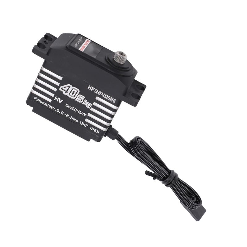 Metal Gear Servo Motor High Torsion For RC Car Crawler Robotics Remote Control Black - Image 4