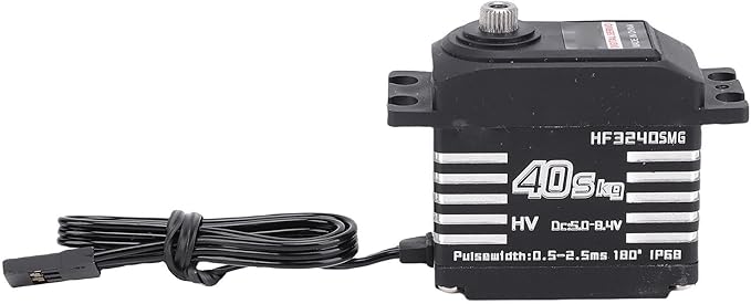 Metal Gear Servo Motor High Torsion For RC Car Crawler Robotics Remote Control Black - Image 1