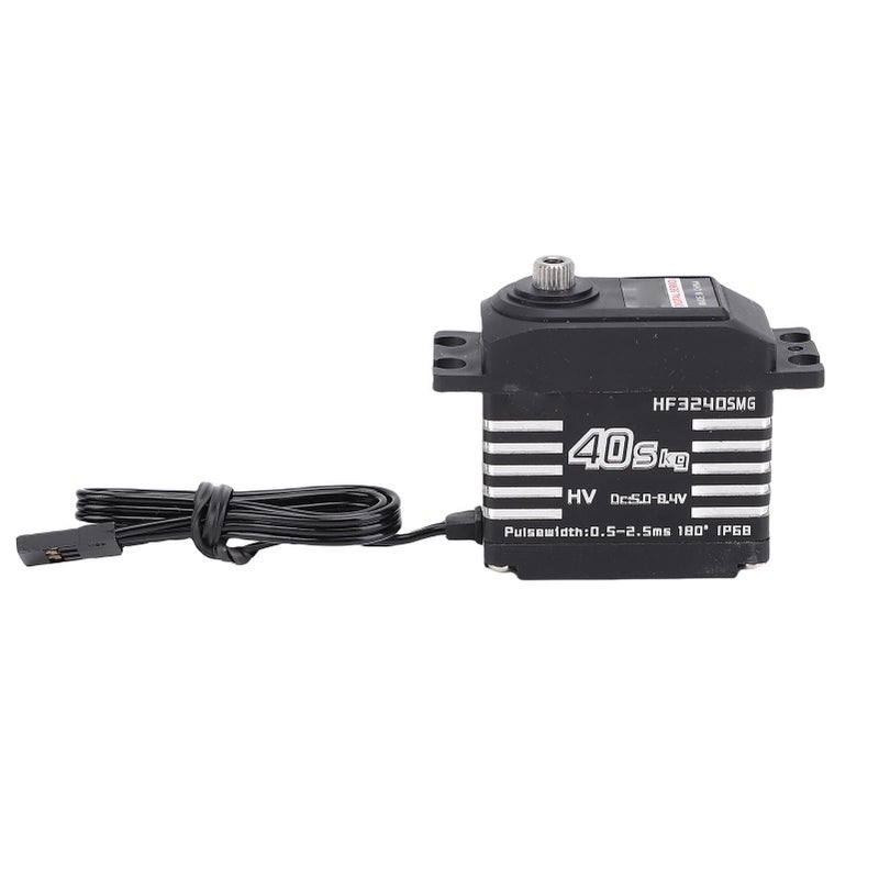 Metal Gear Servo Motor High Torsion For RC Car Crawler Robotics Remote Control Black - Image 2