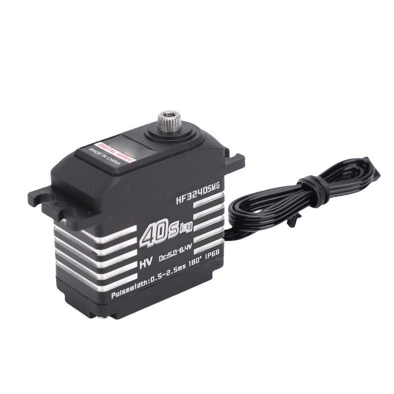 Metal Gear Servo Motor High Torsion For RC Car Crawler Robotics Remote Control Black - Image 3