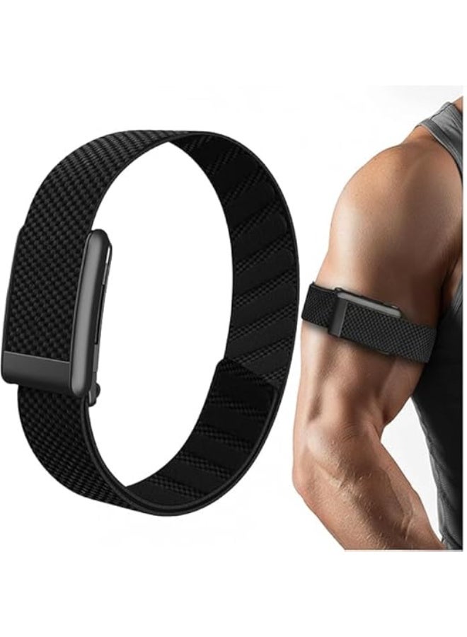Arm Bicep Band Compatible with Whoop 5.0/One,Peak Devices Fitness Life Tracker, Waterproof, Health and Fitness Whoop 5.0 Accessories with Metal U Shape (43.5cm) - Image 1