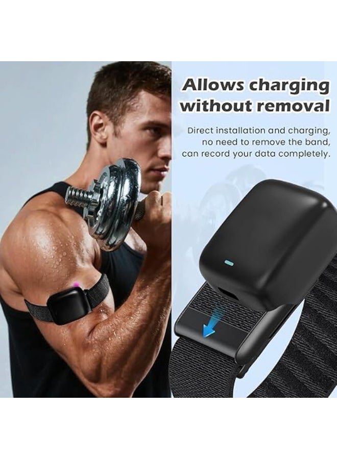 Arm Bicep Band Compatible with Whoop 5.0/One,Peak Devices Fitness Life Tracker, Waterproof, Health and Fitness Whoop 5.0 Accessories with Metal U Shape (43.5cm) - Image 5