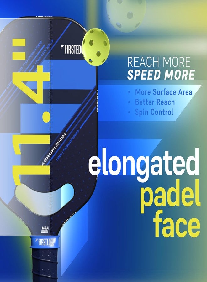 FirstEdge AeroFusion USAPA Approved Japanese Toray T700 Carbon Fibre Edgeless Pickle Ball Racket | Thermoformed | Pickleball Paddle Cover Included - Image 4