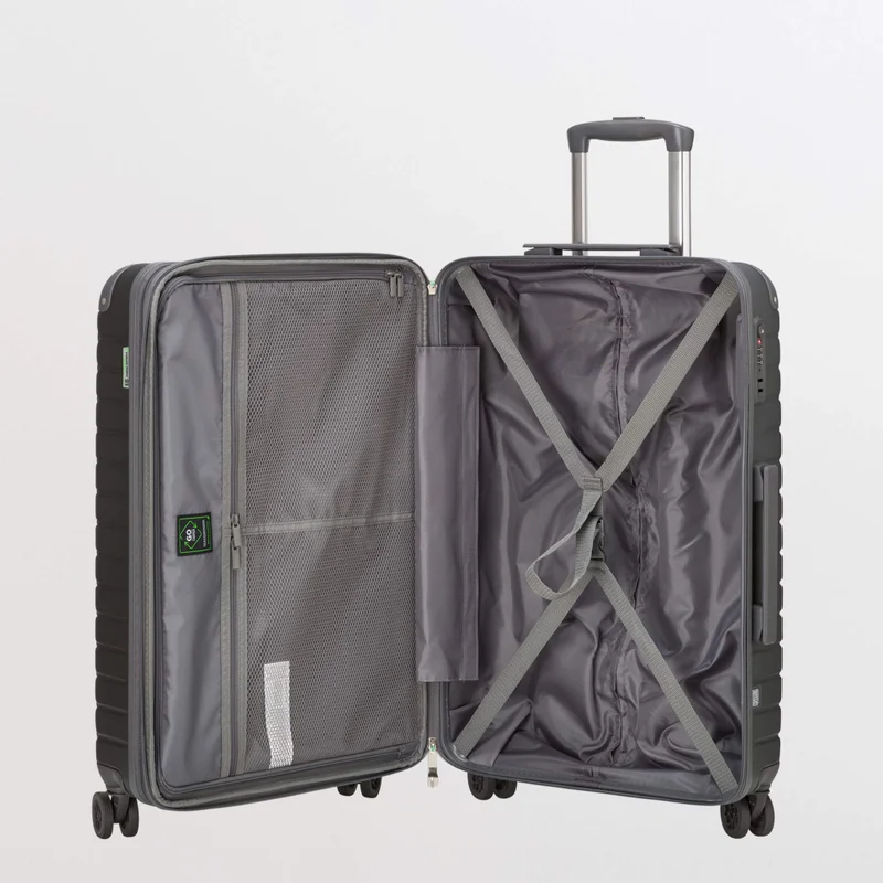 Carpisa Gunmetal Hard Trolleys M-Gotech Green  | Best Price UAE