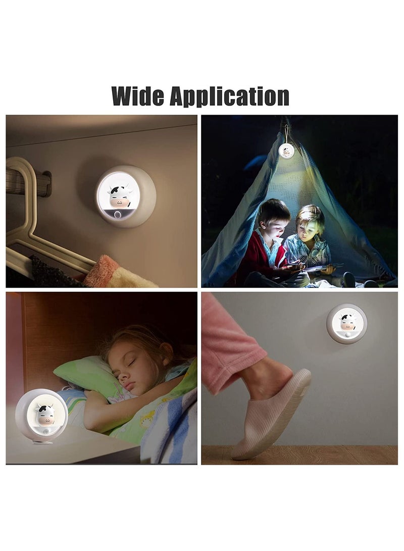 SYOSI Rechargeable Night Light Motion Sensor LED Kids Night Lights for Bedroom Bathroom Dimmable Baby Animal Magnetic Nightlights for Nursery Table Lamp for Adults Girls Kids Room  - Image 2