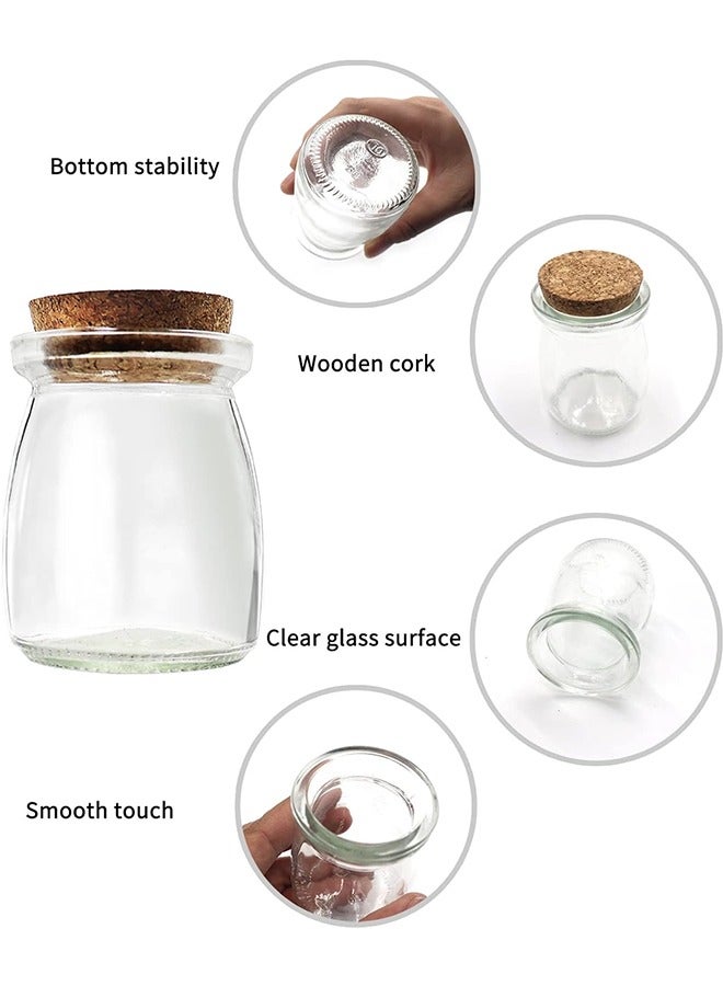 JCB CHIC 3 Pack Glass Storage Jars with Airtight Bamboo Lid, 600ml/900ml/1200ml Glass Kitchen Canisters, Clear Container for Coffee Bean Storage, Dry Goods, Cookie, Candy, Tea, Spices and More - Image 2