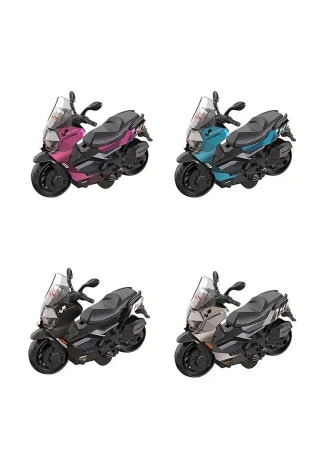 عربة Pink Inertia سكوتر موديل لعبة لا تحتاج إلى كهرباء متينة مصنوعة من مادة البولي كربونات - Image 2