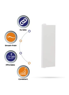 CONA CONA Polycarbonate 9356 Status Modular Blanking Glossy Finish Plates Switch Cover Small White Pack of 10  - Image 2