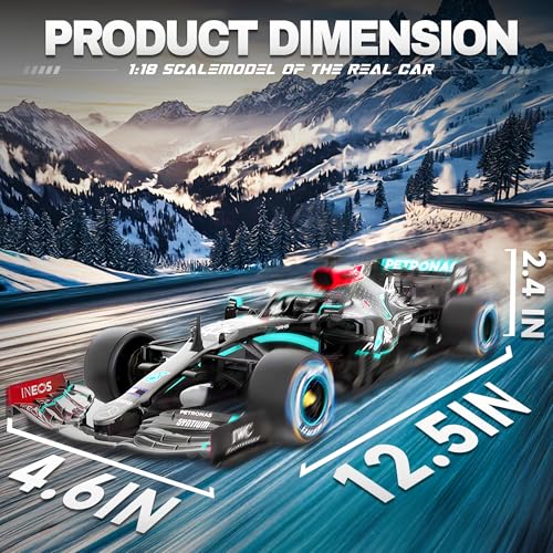 BEZGAR MercedesBenz F1 Licensed 118 Remote Control Car 24GHz RC Race Car with Authentic LiveryOfficially Licensed F1 for Kids Collectors - Image 5