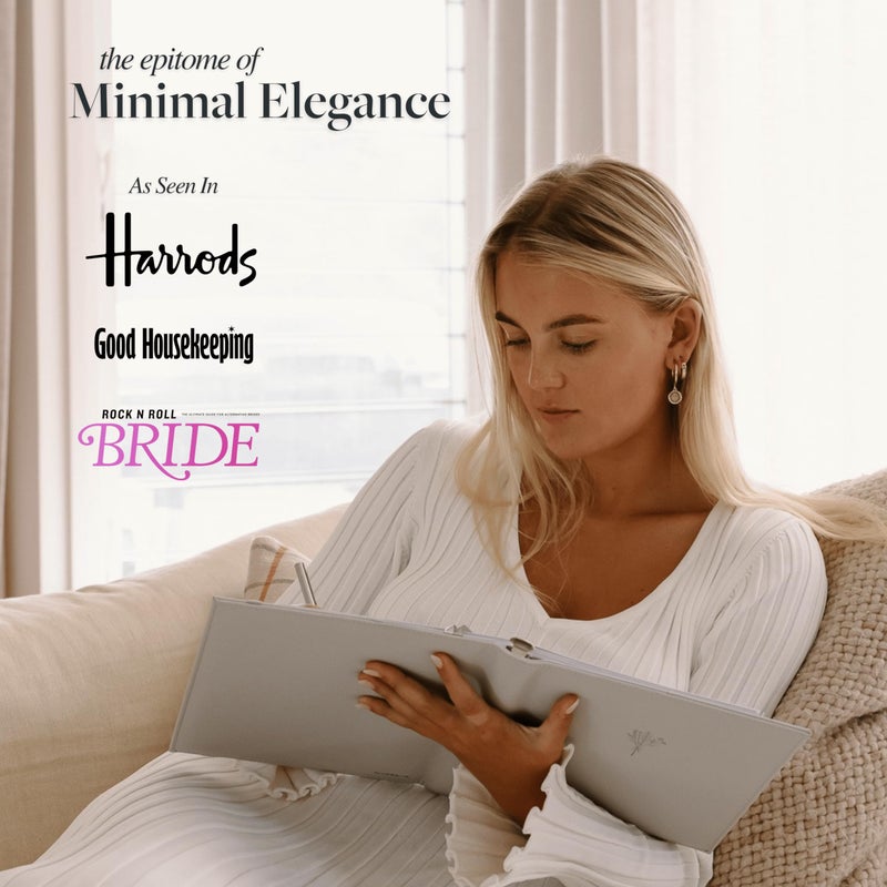 Scribble & Dot Award Winning Elegant Wedding Planner Binder and Organizer for the Bride | Tissue Wrapped | Cushioned Cover | Engagement Gift | This Elegantly Designed US Planner Allows you to Plan Every Detail (Soft Grey) - Image 3