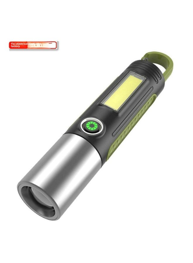 Loquat White Laser Flashlight Outdoor Multi-function Lighting Camping Light Super Bright Long-range Flashlight Focusing Led Light-Color:regular XPE - Image 1