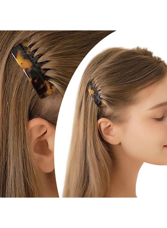 HYFEEL Hair Side Combs - Small French Side Hair Comb Clips for Women Decorative French Twist Hair Styling Accessories -4 Pcs (Tortoise, Brown) - Image 5