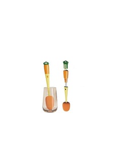Spaceshoop 3-in-1 Detachable Carrot Cup Brush, Long Handle Bottle and Teat Cleaning Brush  - Image 1