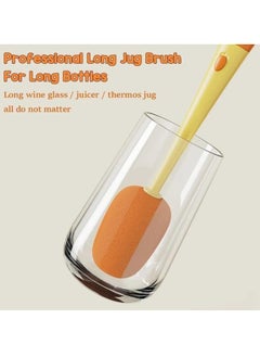 Spaceshoop 3-in-1 Detachable Carrot Cup Brush, Long Handle Bottle and Teat Cleaning Brush  - Image 2