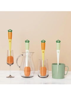 Spaceshoop 3-in-1 Detachable Carrot Cup Brush, Long Handle Bottle and Teat Cleaning Brush  - Image 3