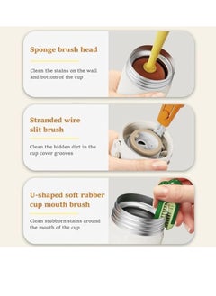 Spaceshoop 3-in-1 Detachable Carrot Cup Brush, Long Handle Bottle and Teat Cleaning Brush  - Image 4